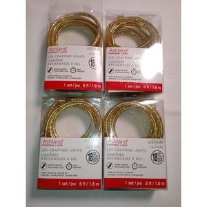 ASHLAND‎ 6ft. Battery Operated Gold String Lights New in Boxes